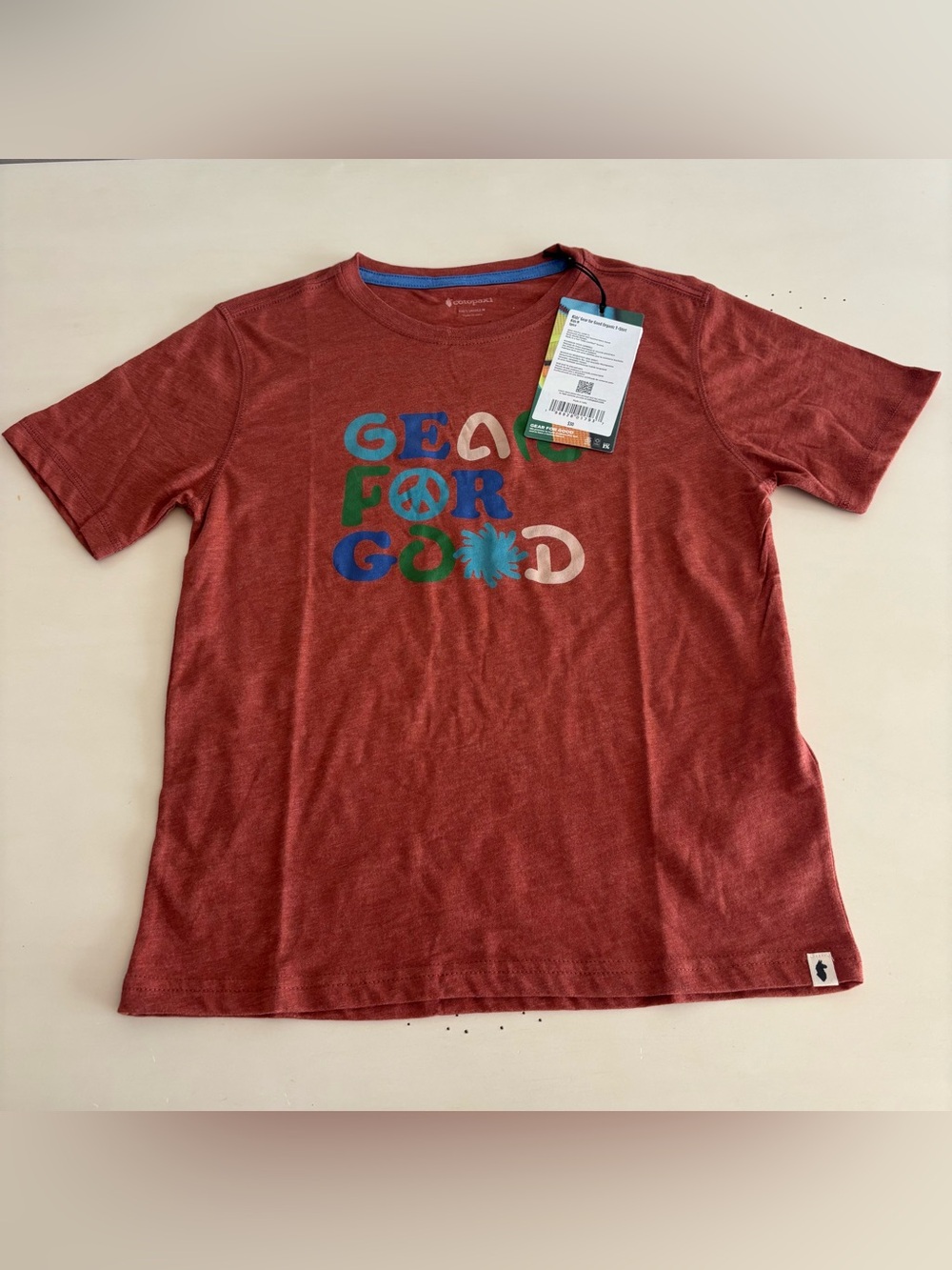 Cotopaxi Gear For Good Kids Unisex Short Sleeve t-shirt medium NEW
